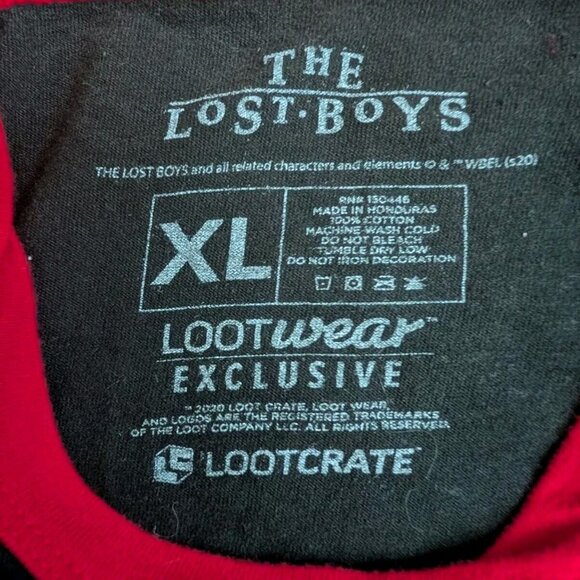 Lost Boys Santa Carla Cult Vampire Movie Men’s 2XL Raglan 3/4 Sleeve Shirt Read - Picture 10 of 16